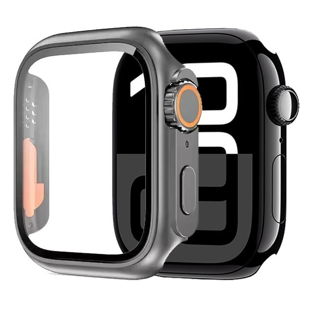 Glass+Case For Apple Watch 11 10 46mm 42mm 9 8 7 45mm 41mm Screen Protector Change Ultra 3/2/1 Bumper Cover iWatch 6 5 4 SE 44mm