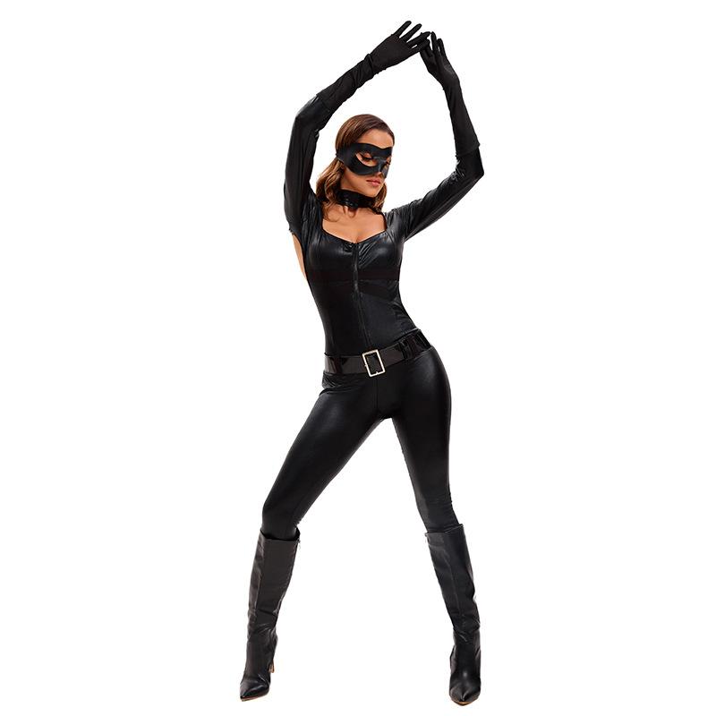 Cosplay new ladies halloween cos sexy pussy women's clothing party masked superman batman cosplay tights