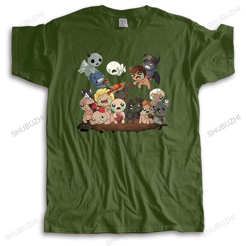 Nyinkommen herr mode t-shirt rund hals t-shirts sommar Camisetas Masculina The Binding of Isaac många färger toppar lös stil