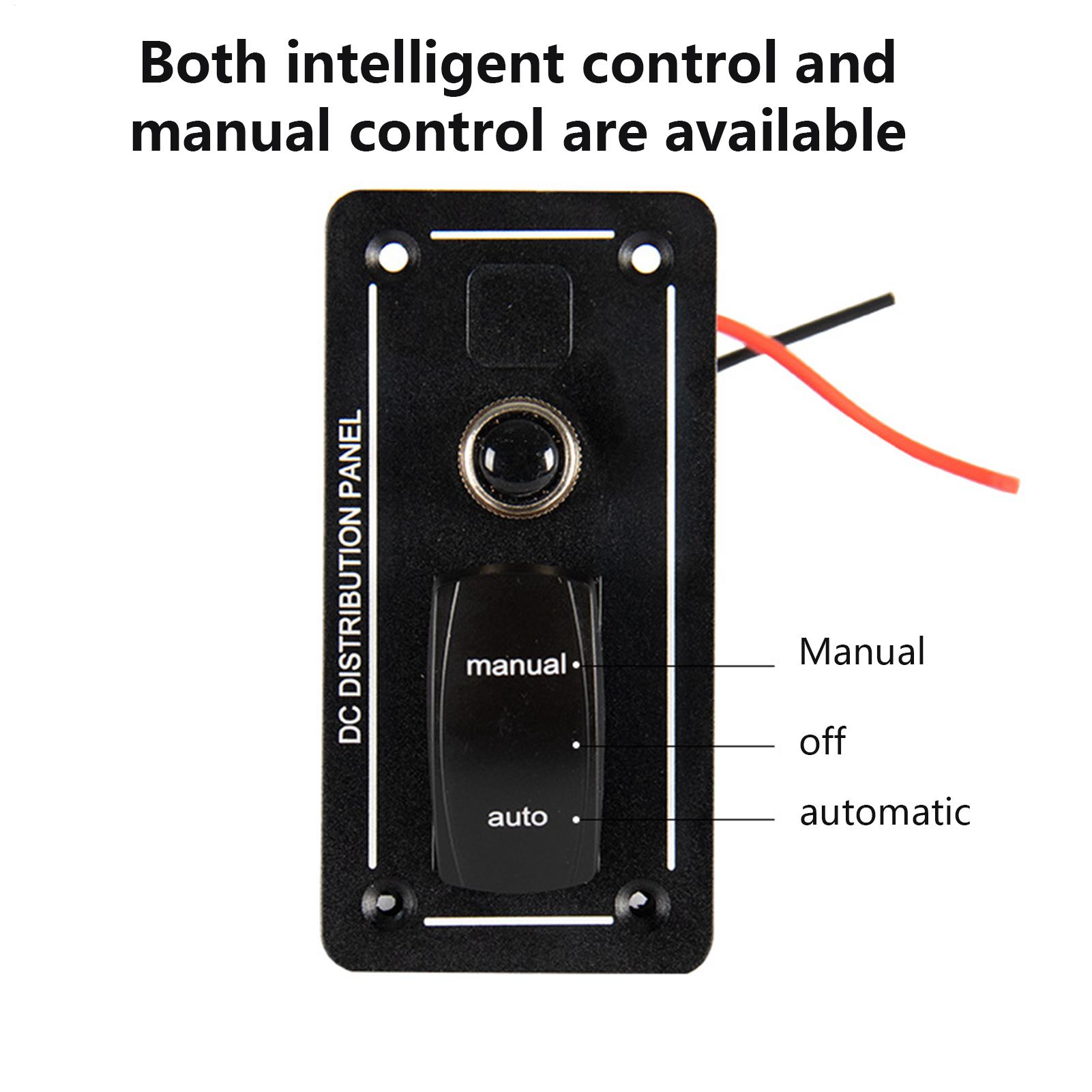 

Control Panel For Bilge Pump Auto Bilge Pump Cut Off Button 12/24V Boat Shut Off Disconnector Disconnect Device For Marine Ship CN