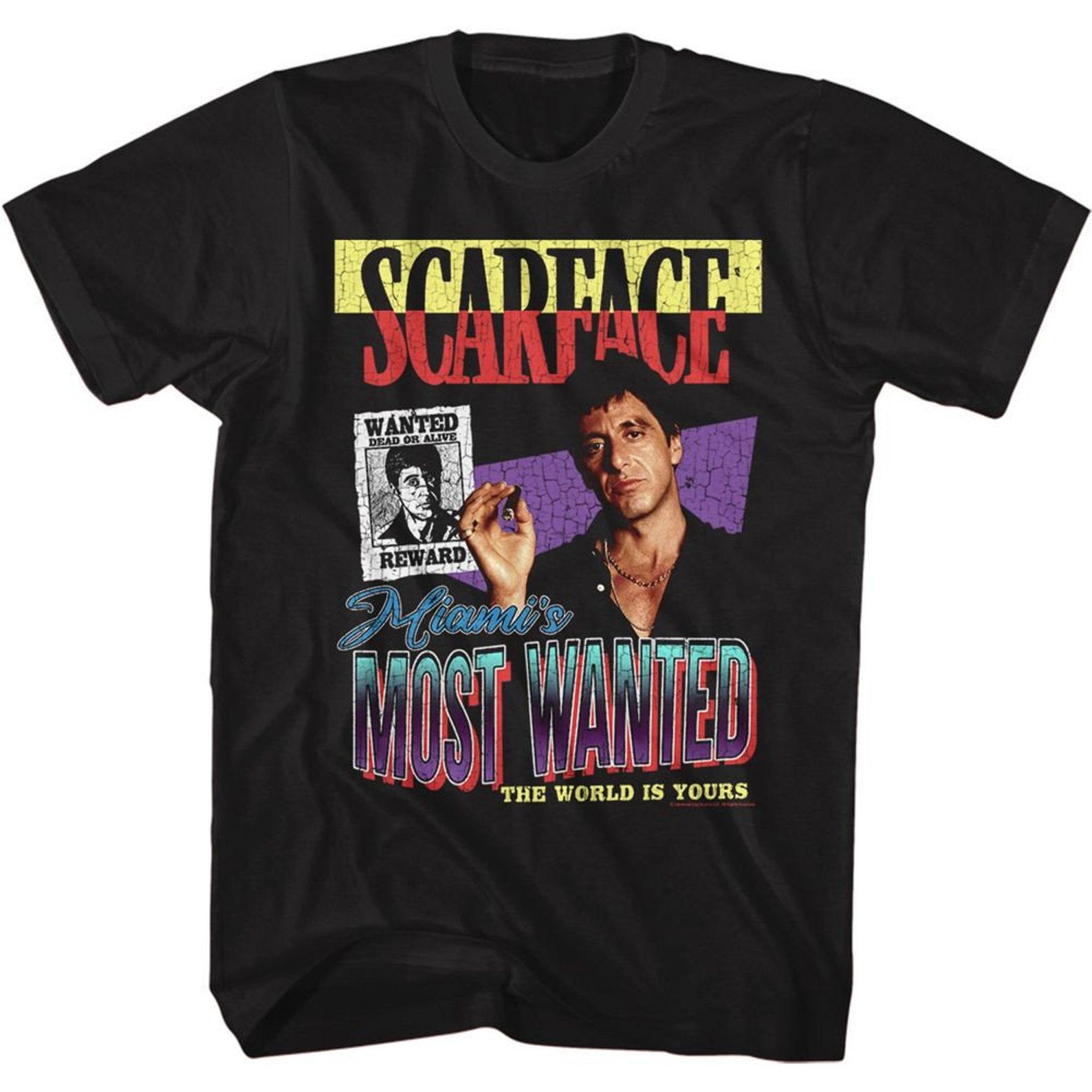 Scarface Most Wanted Black T-Shirt M
