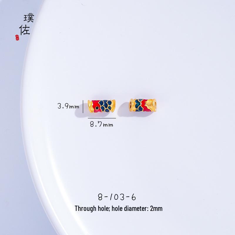 Подвеска вьетнамская золотая песчаная рыбка кои для браслета своими руками