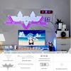 Smart RGB Constellation Light Panel: 3D Sound-Reactive Color Lamp for E-Sports, Wall or Bedroom Atmosphere.