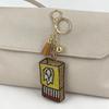 Elegant Rhinestone Matchbox Keychain with Tassel – Chic European and American Style Pendant for Bags