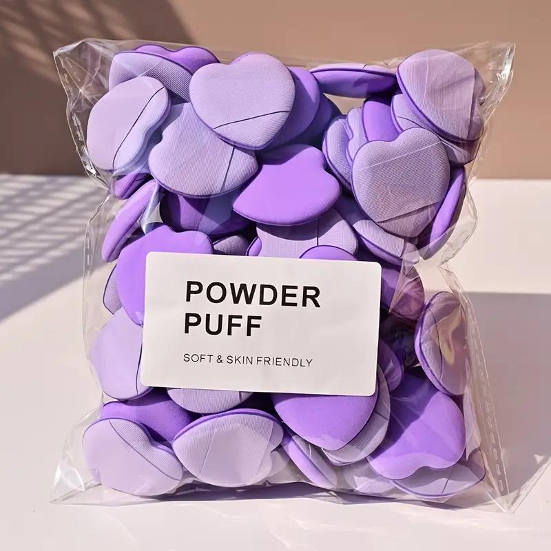 20 PCS  Heart-Shaped Finger Powder Puff Latex-Free Makeup Tool  Finger Air Cushion Sponge Powder Puff Set, Makeup Puff,
