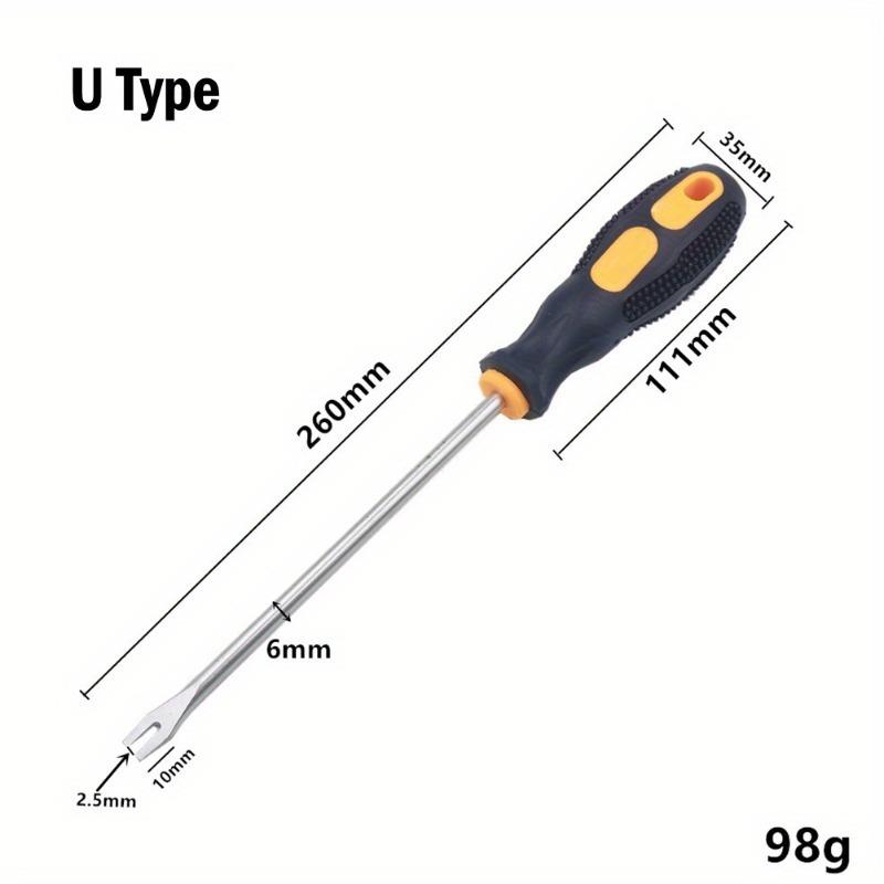 

UV Type Screwdrivers Nail Puller Nail Driver Pry Tools Nail Remover 260mm for Home Repair Tools Workshop Hand Manual Tools