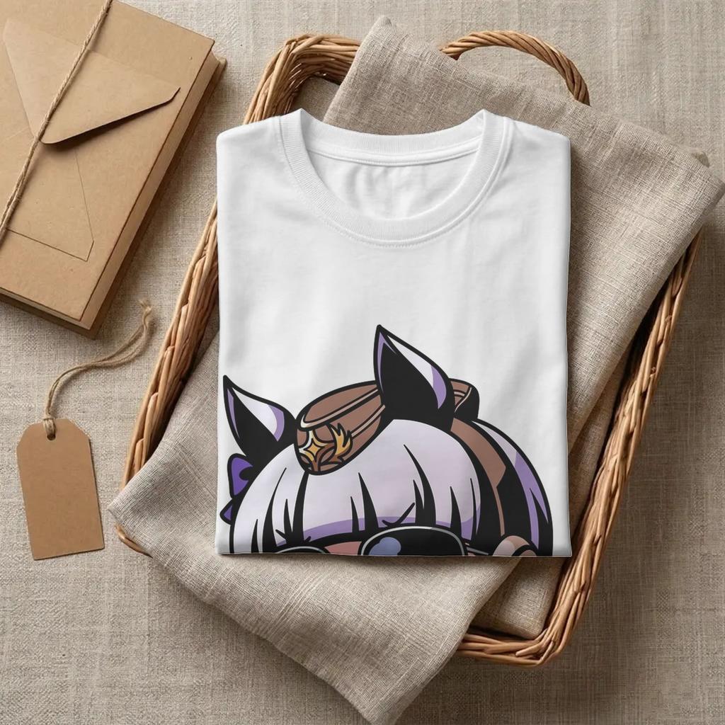 Gold Ship Uma Musume Pretty Derby Tshirts Unisex Cotton Top Tee Hip Hop Oneck Short Sleeve