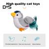 Interaktives Katzenspielzeug mit zwitschernden Vögeln, Simulation von flatternden Flügeln, Plüschvögeln, berührungsaktivierbar, elektrisches Flugvogelspielzeug für Katzen und Hunde