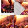 2D flat printing 2pcs Curtains Desert Cacti Sunset Dramatic Sky Digital Printed Polyester Drapes All Season Party & Holiday