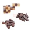 Shriji Crafts Wooden 3D Puzzles Game 3-in-1 Soma Cube Interlocking Block Snake Cube Brain Teaser Game Christmas and New Year