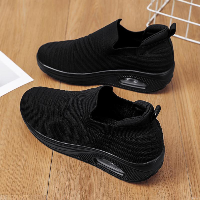 Women Walking Shoes Air Cushion Non Slip Orthopedic Shoes Ladies Platform Mules Breathable Wedge Female Sneakers 2025 Size 42