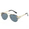 New Fashion Retro Decoration Rimless Sunglasses For Women Men Metal Sun Glasses Frameless Fashion Shades Uv400 Eyewear