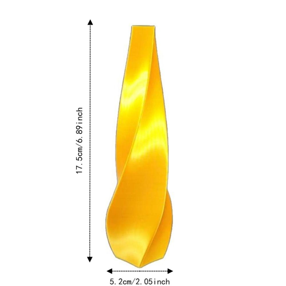 Twisted Design 3D Printed Flower Vases Gradient Color Plant Pot Home Desktop Decorations