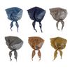 Soft Flower Print Neckerchief Adjustable Hair Scarf Breathable Headwear for Spring Summer Outfit Hair Styling Bandana