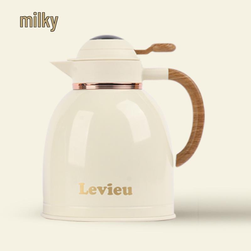 Red Wedding Dowry Thermos Set: Pair of Small Stewing Teapots and Hot Water Bottle.