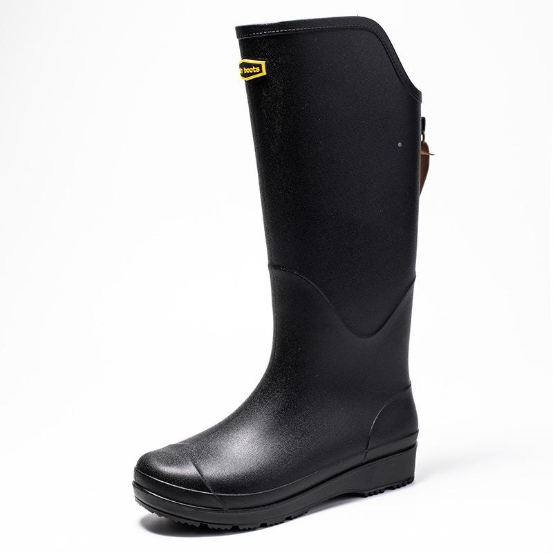 Thick-Soled High-Top Couple Rain Boots for Outdoor Activities