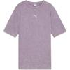 Relaxed Dare To Washed Round Neck Comfortable Soft Short Sleeve T-Shirt Women T-Shirts Light-Plum 626801-30