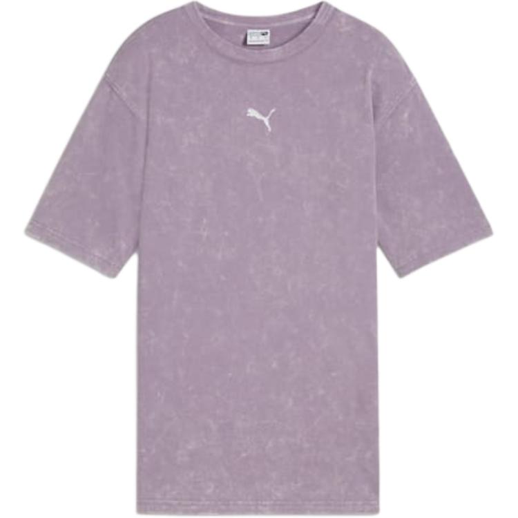 

Puma Relaxed Dare To Washed Round Neck Comfortable Soft Short Sleeve T-Shirt Women T-Shirts Light-Plum 626801-30 XS