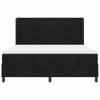Box Spring Bed with Headboard Black 180 x 200 cm Velvet