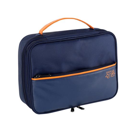 

Защитная застежка-молния. Практичная износостойкая сумка для хранения кабеля большой емкости. Сумка-органайзер для электроники. L темно-синий