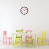 12-inch Kids' Plastic & Glass Wall Clock (Silent Movement, Black Frame)