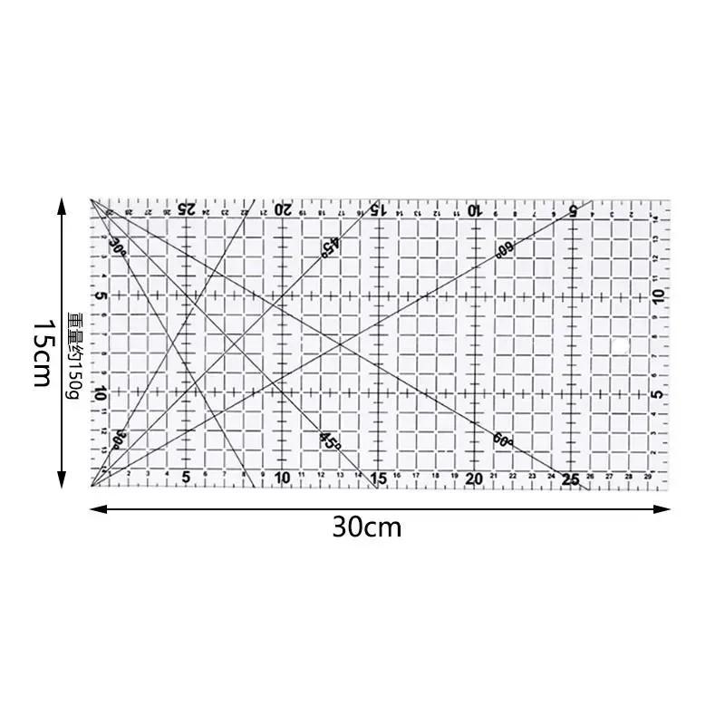 1pc Patchwork Ruler Quilting Tools Sewing Patchwork Rulers Fabric Cloth Cutting Ruler Drawing Ruler Tailor Sewing Accessories