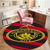1pz Tappeto Rotondo Città Club di Calcio Stampato Tappeto Rotondo per Area, Tappeto per Casa Ufficio, Tappeto Rotondo per Sedia, Tappeto Decorativo Regali per Fan Regalo di Natale