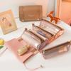 4-In-1 Cosmetic Bag Portable Removable Large Capacity Wash Bag Waterproof Travel Mesh Cosmetic Storage Bag