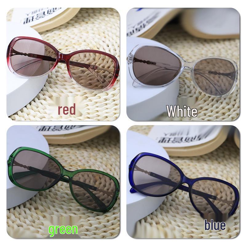 Women's Crystal Stone Tea Lens High-End Sunglasses - Advanced Sunshade Eye Protection