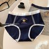 British Teddy Bear Pure Cotton Women's Antibacterial Underwear, Mid-Rise, Extended Crotch, A-Class, Baby Soft.