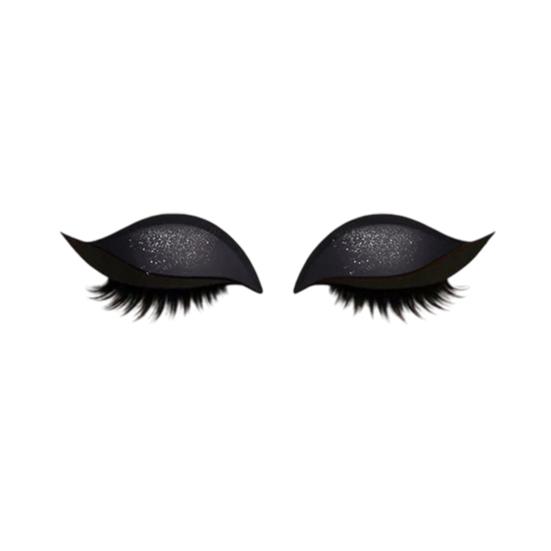 1/2/3/4/5 Pairs Lazy Eye Shadow Eyelash Patch 2-in-1 Eyeshadow Eyelashes Makeup Stickers