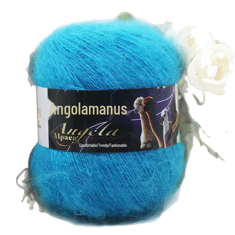Angora Mohair Yarn - 42g Fine Long-Hair for Crochet, Knitting & Machine Use, Ideal for Coats & Shawls, Free Shipping