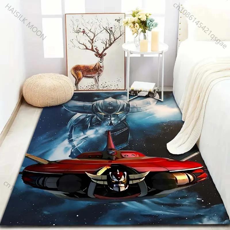 Japanese Anime Grendizer for Living Room Carpet Luxury Home Decoration Non-slip Floor Mats for Bedroom Large Area Washable Rugs