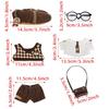 Niannyyhouse 20cm Plush Toy with Hat, Shirt, Vest, Pants, Tie, Backpack, Glasses, and Mailman Suit, Dress-Up Cotton Doll Clothes