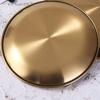 Style Retro Metal Western Steak Round Fruit Serving Dish Cake Tray Dining Plate Kitchen Tableware