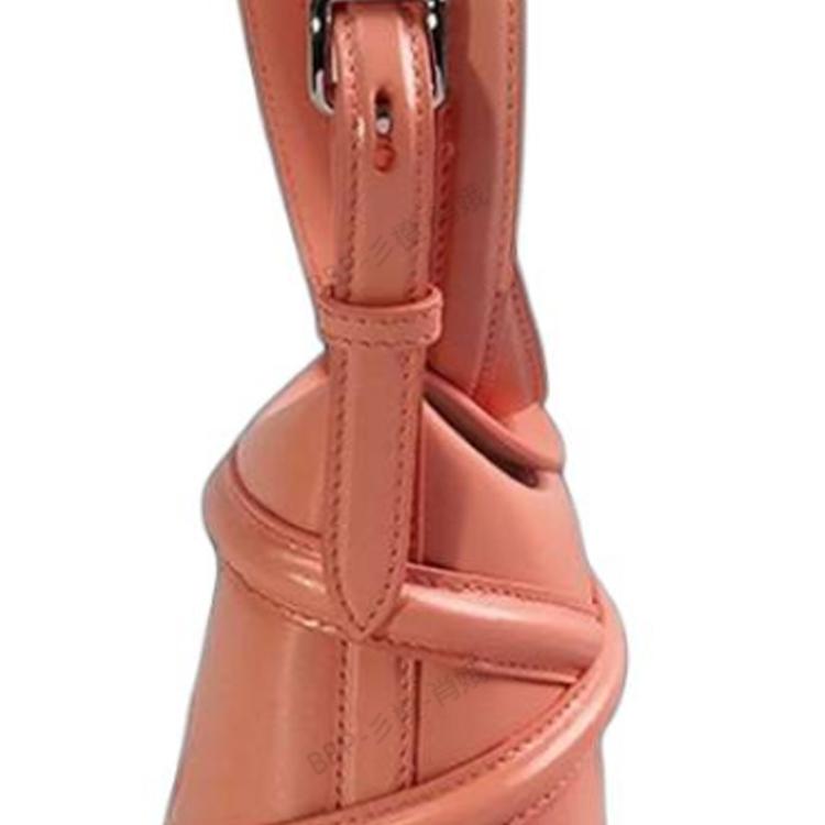 Alexander McQueen The Curve Bag With Letter Logo Adjustable Shoulder Strap Leather Bucket Crossbody Mini Women bags Pink Orange 682683-1YBA7-7839