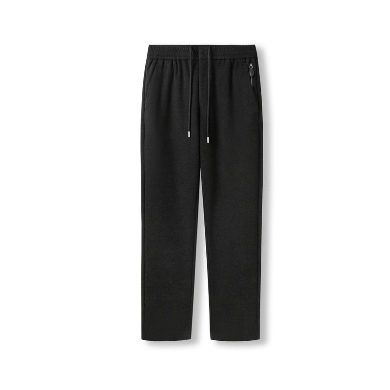 Light Luxury Old Money Style Acetate Merino Wool Straight-Leg Knit Casual Pants for Men, Spring and Autumn Pants, Export Men's Long Pants
