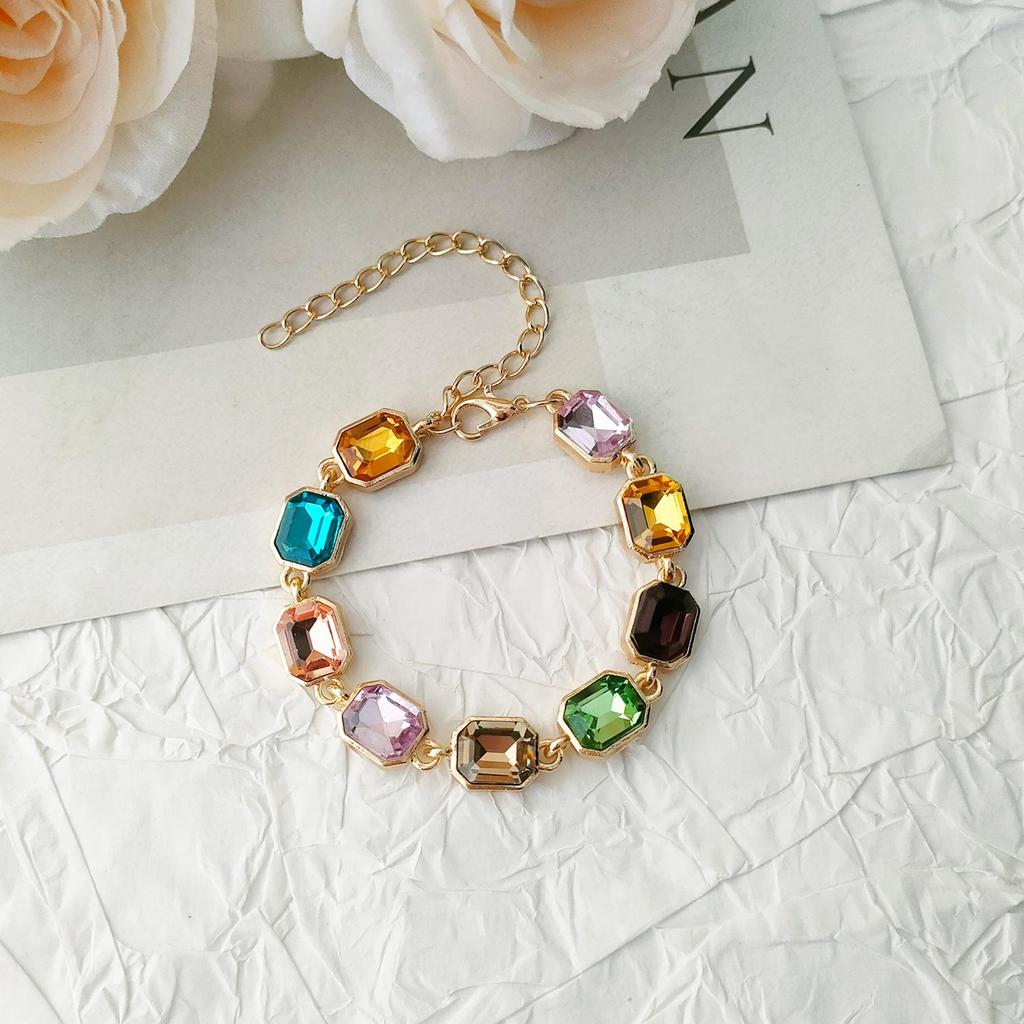 Bahar/Yaz Renkli Pırlanta Gerdanlık - Kadın Yüksek Kalite, Çok Yönlü Tasarım Köprücük Kemiği Kolyesi