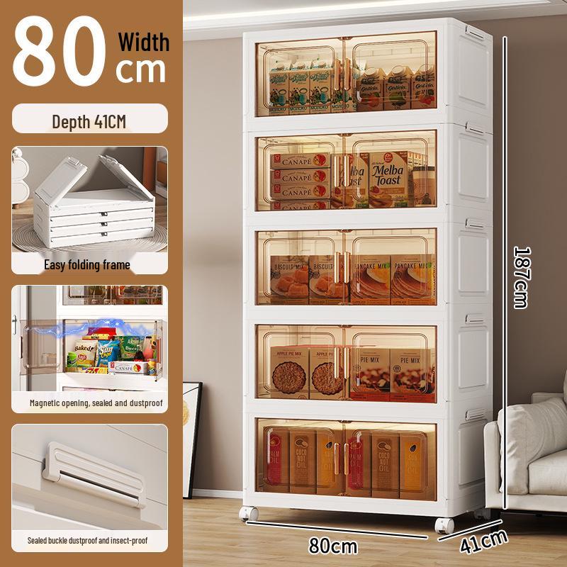 Foldable Children's Wardrobe: Plastic Organizer for Baby Clothes, Toys, Snacks