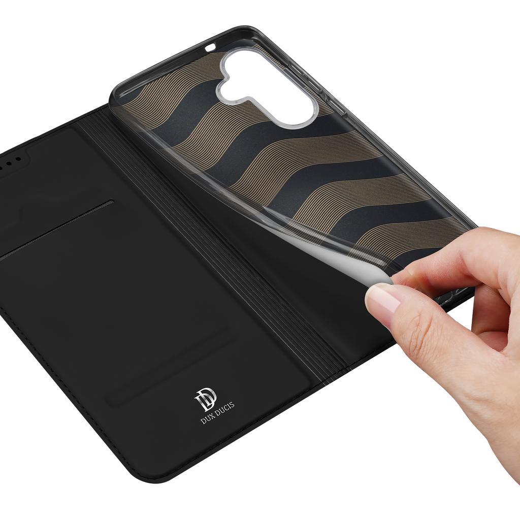 DUX DUCIS Skin Pro Series For Samsung Galaxy S25 Case Leather Cover Card Holder