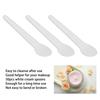 50pcs Cosmetic Cream Spatula Small Spoon Shaped Washable Eye Cream Spatula For Nail Glue