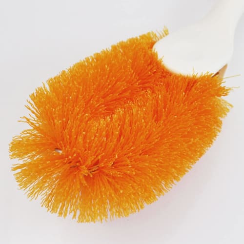 Takasago Honest Trash Brush, Hard, Medium, with Handle, Orange