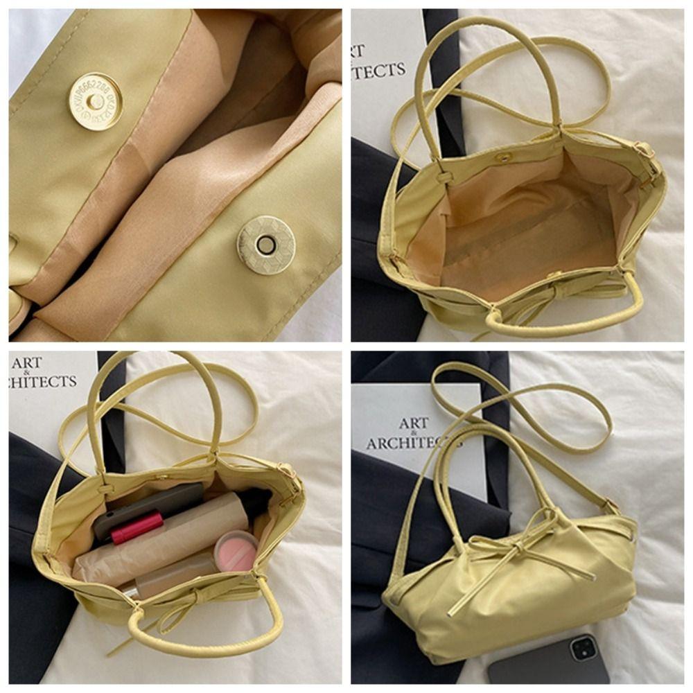 Designer Bow Cross Body Bag Gentle Women's Tote Bag Fashionable Bowknot Bucket Bag Ladies
