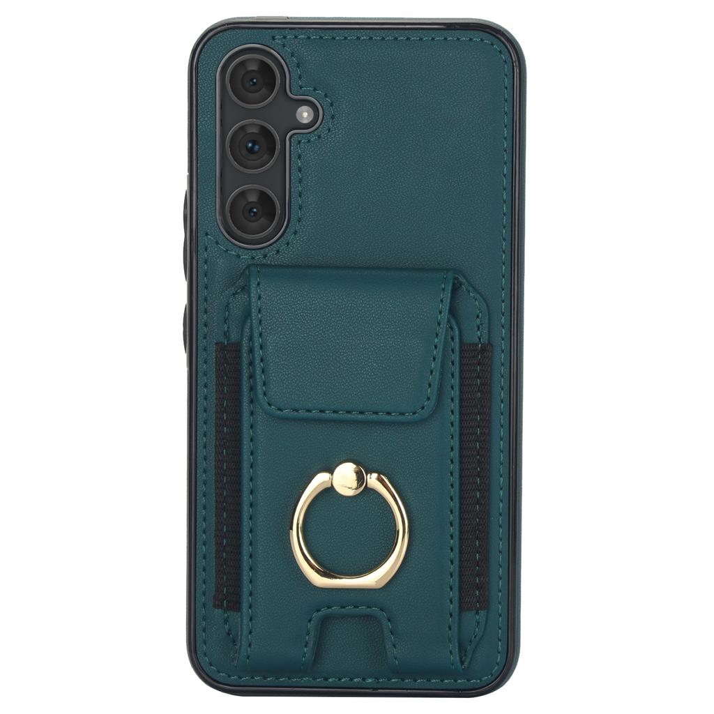 For Samsung Galaxy A54 5G Case Anit-Fall Kickstand Leather + TPU Phone Cover
