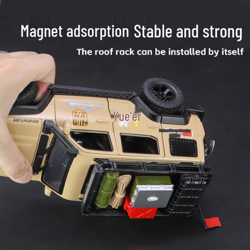 Softworld Off-Road Vehicle 1/24 Alloy Car Model with Sound & Light – Children's Pull-Back Toy