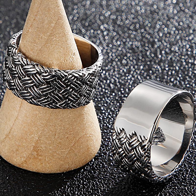 Vintage Wedding Rings For Man Women 316l Stainless Steel Male Ring Finger Jewelry Charm Party Birthday Gift Waterproof