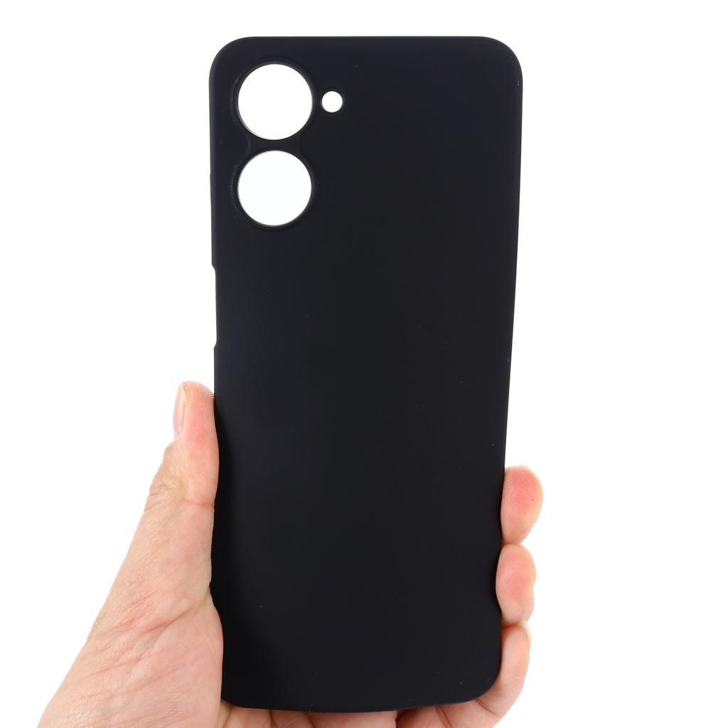 For Realme 10 4G Precise Cutout Phone Case Liquid Silicone Drop-proof Back Cover with Strap