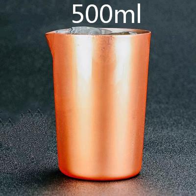 500ml Edelstahl Rührbecher Mixingglas, bevorzugt von Profis und Amateuren gleichermaßen, Machen Sie Ihre eigenen Spezialcocktails Barzubehör