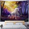 Dreamy Unicorn Tapestry Wall Hanging Hippie Home Bedroom Party Background Poster Cartoon Horse Dormitory Hanging Cloth Blanket