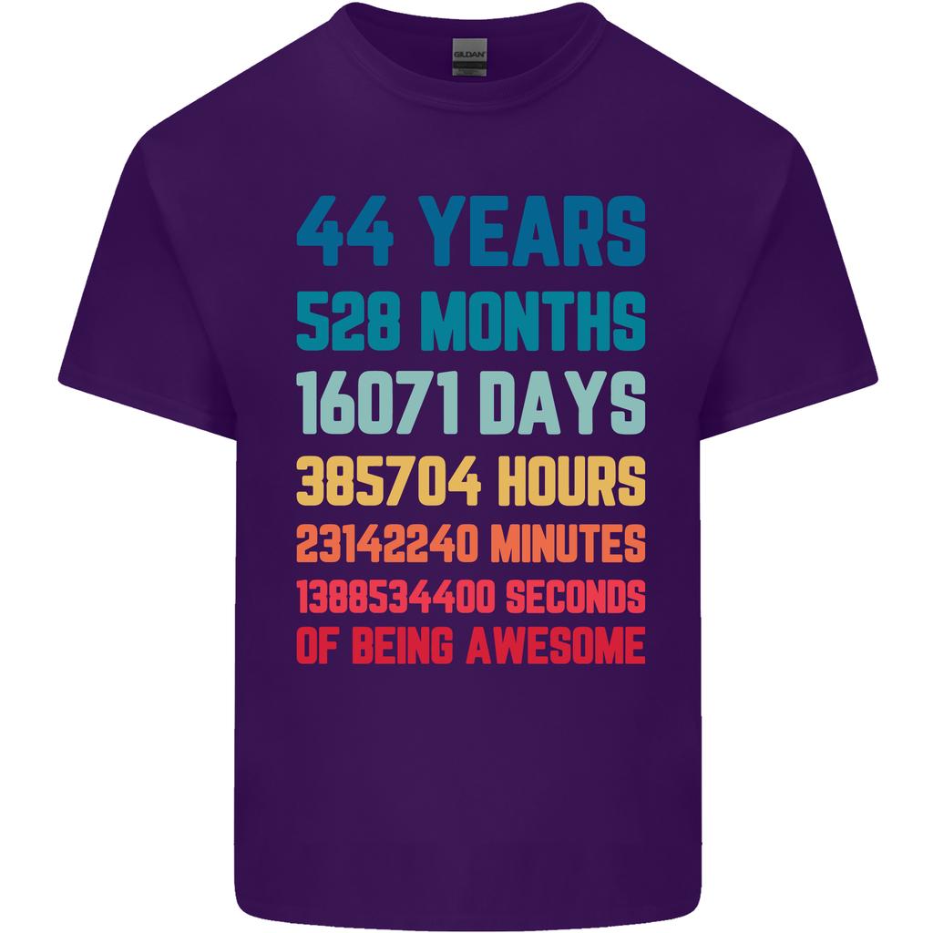 44th Birthday 44 Year Old Unisexs Light Cotton TShirt